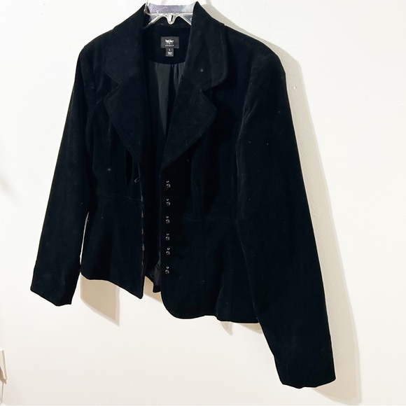 Mossimo Supply Co. Stretch Velvet/Velveteen Fully Lined Button Front Blazer 🖤 - Picture 4 of 14